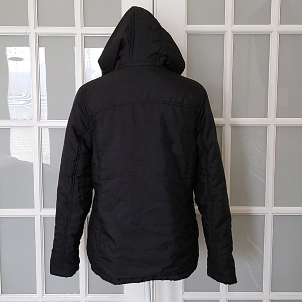 Reebok Faux Fur Reversible Black Jacket - Picture 5 of 16